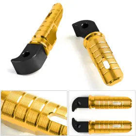 Automoto8 Fp-224-gold Rear Foot Pegs For Yamaha Xjr 1300 1200 Tracer 900 Yzf R3 R25 Mt10 Mt09 Gold