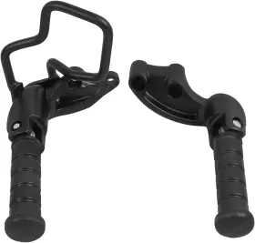 Baione 727277366416 Motorcycle Footpegs Rear Passenger Foot Pegs Replacement For Indian Black