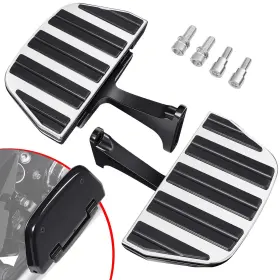 Ftbd-psger-dc03-blk Benlari Passenger Floorboards Motorcycle Footboards Stainless Steel With Mount Kits C