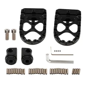 2cs7vm Bfo Black Wide Fat Foot Pegs Mx Style Pedals For Harley Softail Springer 1988-2009