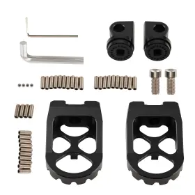 2vqwz0 Bfo Foot Pegs Mx Style Floorboard Wide Fat For Harley Touring Sportster Dyna Softail