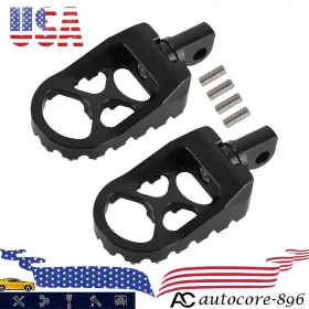 Bfo 2z9pd0 2pcs Black Wide Fat Foot Pegs Fit For Harley Dyna/electra Glide/iron 883/softail