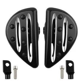 6t0ugc Bfo Black Cnc Cut Male Mount Foot Pegs Floorboard For Electra Glide Road