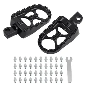 7nf2sk Bfo 2xfoot Pegs 360 Roating Mx For Harley Dyna Sportster Fatboy 883 Black