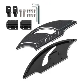 89an7j Bfo Passenger Footboards Foot Pegs Pedals For Touring Electra Road Dyna Black