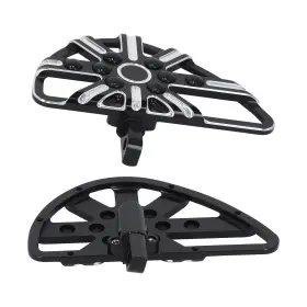 B3wkqv Bfo Foot Pegs Male Mount Footboards Black For Touring Street Glide Flhx 1986-up
