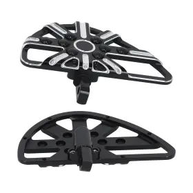 D4ekux Bfo 360 Rotating Adjustable Foot Pegs Floorboards For Dyna Road King Softail