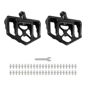 Ef0jgt Bfo Black Mx Style Wide Foot Pegs For Harley Davidson Touring Softail Dyna Models