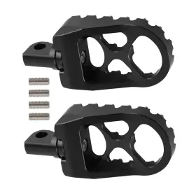 L3e0vn Bfo Wide Black Foot Pegs Mx Style Floorboard For Harley Iron 883/sportster 883/dyna