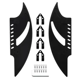 Q2gkal Bfo Driver Passenger Floorboards Foot Pegs For Harley Dyna/softail/cvo/electra Glide