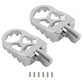 Bfo St6udk 2x Cnc Wide Fat Foot Pegs Mx Style Footpegs For Harley Heritage Softail 1986-17