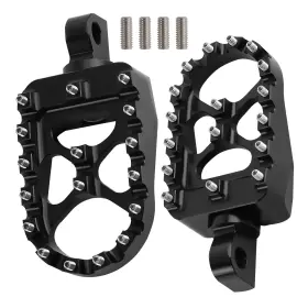 W9q38a Bfo Cnc Wide Fat Foot Pegs Rest For Harley Davidson Motorcycle Sportster Fatboy Iron