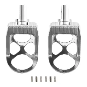 Xca0yg Bfo Chrome Wide Fat Foot Pegs Mx Style Footpegs Fit For Harley Dyna/iron 883/softail
