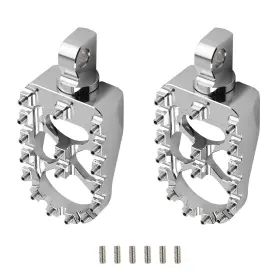 Y6e08w Bfo Sliver Wide Mx Style Foot Pegs Rests Pedals For Harley Softail Springer
