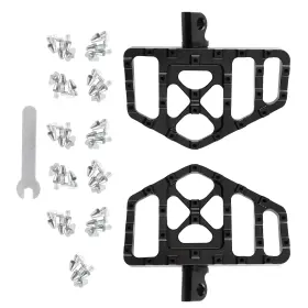 Yl1i03 Bfo Black Mx Style Wide Fat Foot Pegs Floorboard Fits For Harley V-rod Road Glide