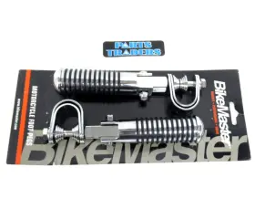 171201 Bikemaster Folding Foot Pegs For 1 Inch - 1.25 1/4 Round Engine/case Guards
