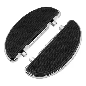 55371 Bikers Choice Half-moon Floorboards - Chrome