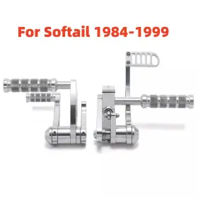 Rshd-st84-2-sil-98 Bikingboy Forward Controls Footpegs For Heritage Softail Nostalgia Flstn 1993 Fxst 84-99