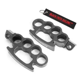 19249 Black Path Fits Cruiser Yamaha Running Floor Board Foot Pegs Road King Series Chrome