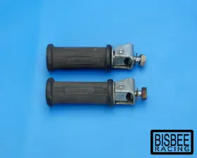 46711230477 Bmw 78-84 Denfield Round Rear Passenger Footpegs Footrest Peg R45 R65 R80gs