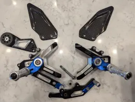 Ft19-ft2024 Bmw 77251540005&77251540006 Oem M Sport Adjustable Rearsets Kit For S1000rr 77251540005 /6
