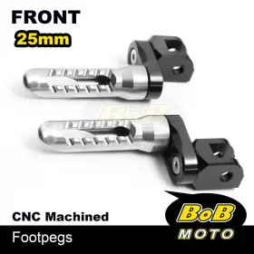 Bo-fpa33025mmbkp03titaipn003f Bob Moto 25mm Extend Front Foot Pegs Titanium For Kawasaki Z800 13 14 15 16 17