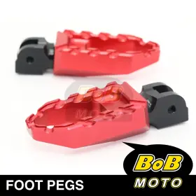 Pfpfg20bkp04rdaipn008 Bob Moto For Monster S4r Testastretta 07-08 Cnc Buzz Rider Front Foot Pegs Red
