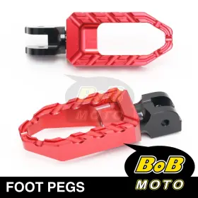 Pfpfg60bkp04rdaipn002 Bob Moto For Suzuki Gsx-r 1000 R 17-21 20 19 18 Cnc Buzz Rider Front Foot Pegs Red