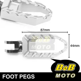 Pfpfg99bkp04titaipn002 Bob Moto For Yamaha Yzf R6 03-17 16 15 14 13 Cnc Buzz Rider Front Foot Pegs Titanium