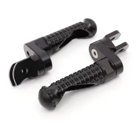 Bo-fg2525mmbkmprobk3001g007 Bobmoto Black Mpro Front Foot Pegs 25mm Riser For Ducati Monster 821 14-21 20 19 18 17