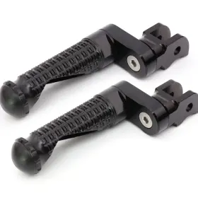 Bo-fg8525mmbkmprobk3001g003 Bobmoto Black Mpro Front Foot Pegs 25mm Riser For Triumph Tiger 900 Gt / Rally 23-24
