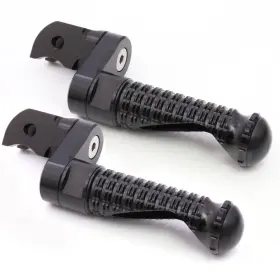 Bo-fg9825mmbkmprobk3001g001 Bobmoto Black Mpro Front Foot Pegs 25mm Riser For Yamaha Yzf R3 19-24 23 22 21 20
