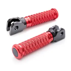Bo-fpfg95bkpolerd2001d353 Bobmoto Cnc Pole Front Rider Footpegs Red For Mt-07 Fz07 13-16 17 18 19 20 21 22