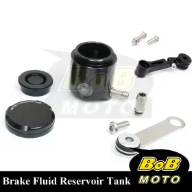 Bo-ftrd02bksd01200200004a Bobmoto For Aprilia Tuono V4r 12 13 Black Cnc Front Brake Cylinder Fluid Oil Tank