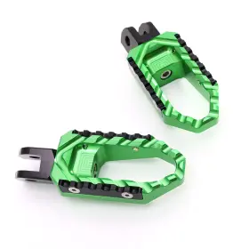 Bob2nfpfg81bktourthbkus304 Bobmoto Green Cnc Front Wide Foot Pegs Tour For Speedmaster Efi 10-13 14 15 16
