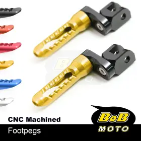 Clcrfpfg15d25mmbkp03xxxcc001 Bobmoto Bob Front Footpegs 25mm Lower For Ducati Monster 696 796 797 695 1000 600 620