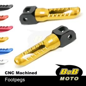 Clcrfpfg43bkp03xxxcc002 Bobmoto Cnc Bob Front Footpegs Pedal For Kawasaki Zzr 1400 Zx14r Zx14 06-21 20 19 18 17