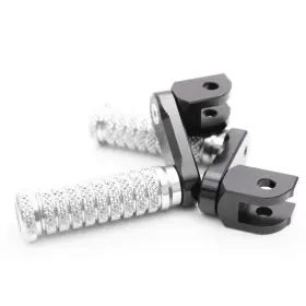 Mc1fpfg15m40bkpolesipnw23067 Bobmoto Pole Front 40mm Lowering Foot Pegs Silver For Multistrada 1000 /ds All Year