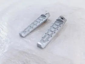 N0503.8b Buell 1999 X1 Lightning Passenger Silver Left Right Foot Peg Footpeg Footrests