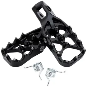 Bpd-fp-23-blk80ca-540ea6 Bullet Proof Designs Billet Foot Pegs Black For Ktm 300 Xc Fuel Injected