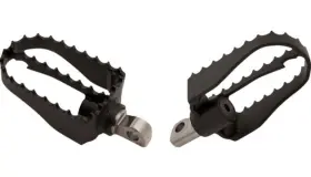 B13-1009b Burly Brand Mx Style Adjustable Footpegs Black #b13-1009b Harley Davidson