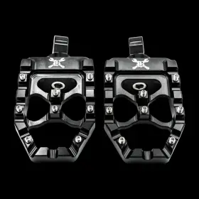 B13-1015b Burly Brand Fits Sportster/dyna Mx-evolution Pegs - Black