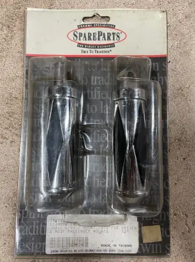 190192 Chrome Specialties Harley Davidson Diamond Insert Pegs - Nos