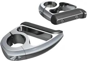 1620-2218 Ciro Toe Rest 1 1/4 Inch Chrome Sold As A Pair Of 2 / Set #1620-2218