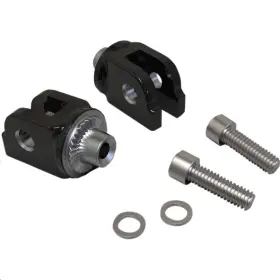 60018 Ciro Footrest Adapters - Black