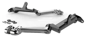 60100-60120 Ciro Frame Mounted Adjustable Highway For Harley Peg Mounts Chrome Finish 60100