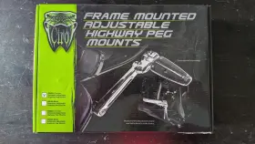 60100 Ciro 60101 Frame Mounted Adjustable Highway Peg Mount - Fits Standard Chrome