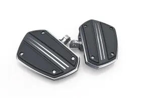 60201 Ciro Rail Floorboards Chrome Pair For Harley Davidson Motorcycles