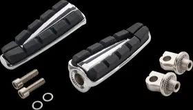 61605 Ciro Footpegs Chicane With Fits H-d Adapters Chrome