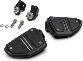 Ciro 68425 Goldstrike Twin Rail Footrest With Driver Adapter Black For Gold Wing